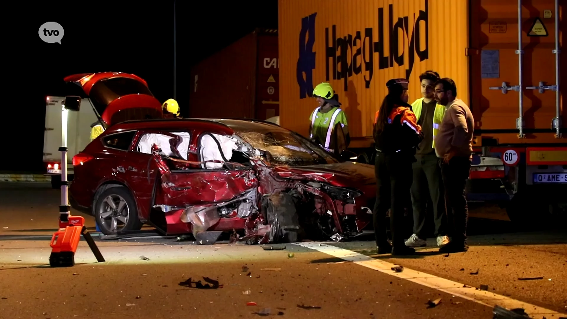 Hoofdafbeelding voor artikel Bestuurder belandt tegen drie…