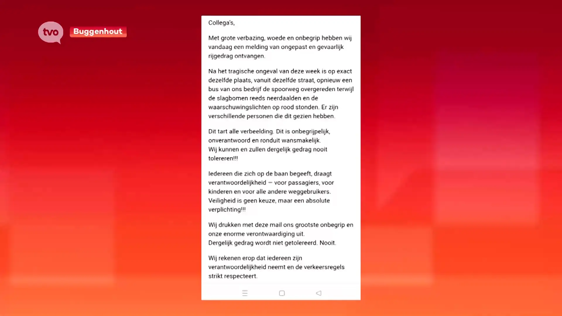 Hoofdafbeelding voor artikel Opnieuw buschauffeur door…