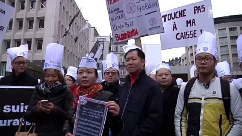 Wase horeca protesteert in Brussel
