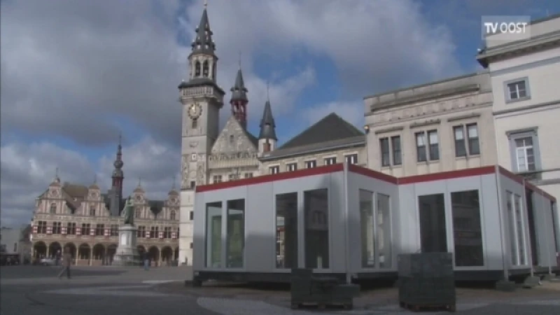 Mijn Pop-uprestaurant wordt opgebouwd in Aalst