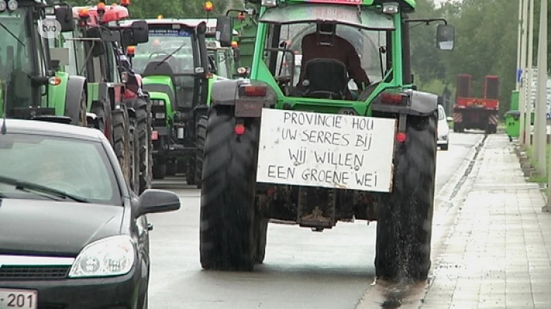 Beverse boeren protesteren tegen komst serres