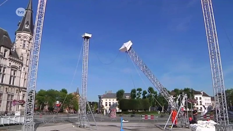 Lokeren TV: Plaatsing van shelter op de markt