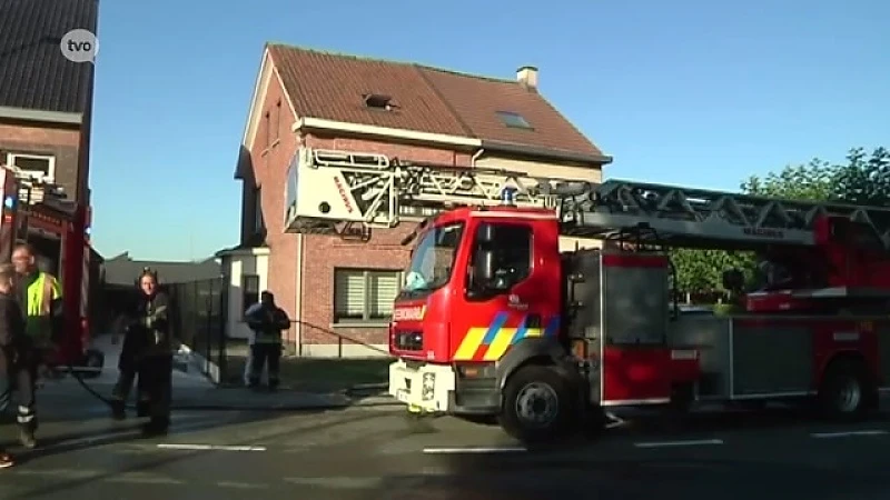 Brand op zolder van woonhuis in Sint-Niklaas