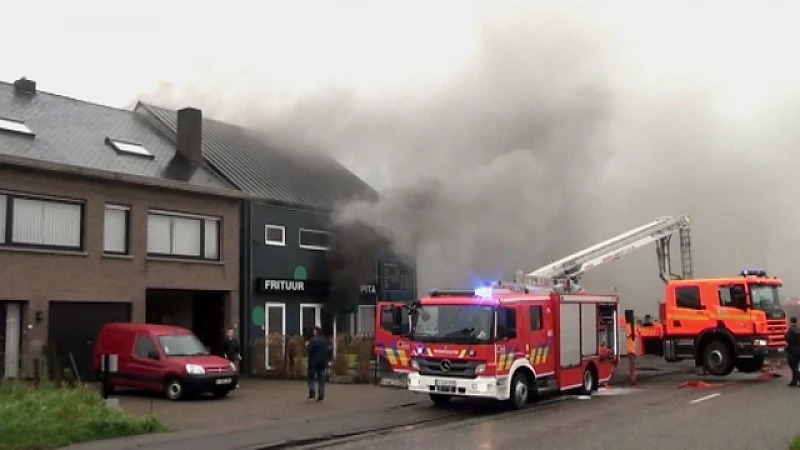 Brand vernielt fastfoodrestaurant in Dendermonde