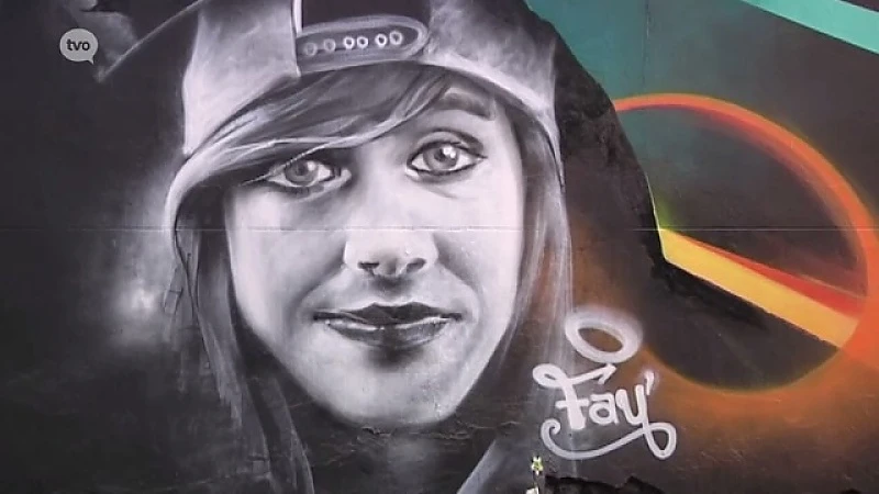 Indrukwekkende graffiti-tekening voor overleden Fay