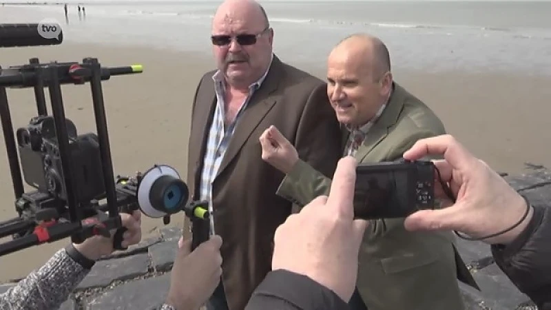 Michel Van den Brande in Blankenberge voor opnames eerste muziekclip