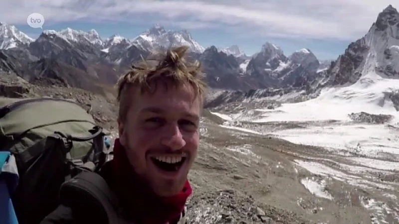 Wereldreiziger Jelle Veyt uit Dendermonde is bijna aan de top van de Everest