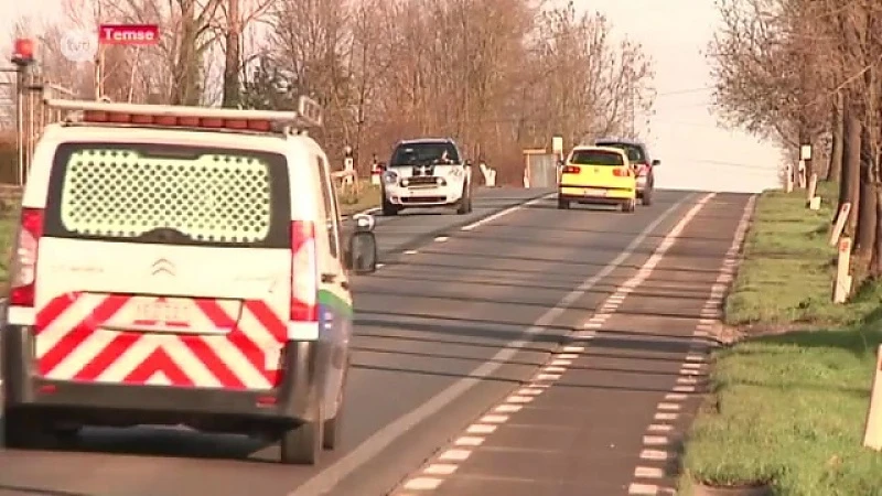 Steenweg N41 in Temse wordt veiliger