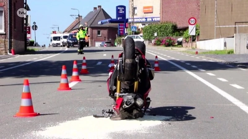 Motard zwaargewond na spectaculair ongeval in Nederhasselt