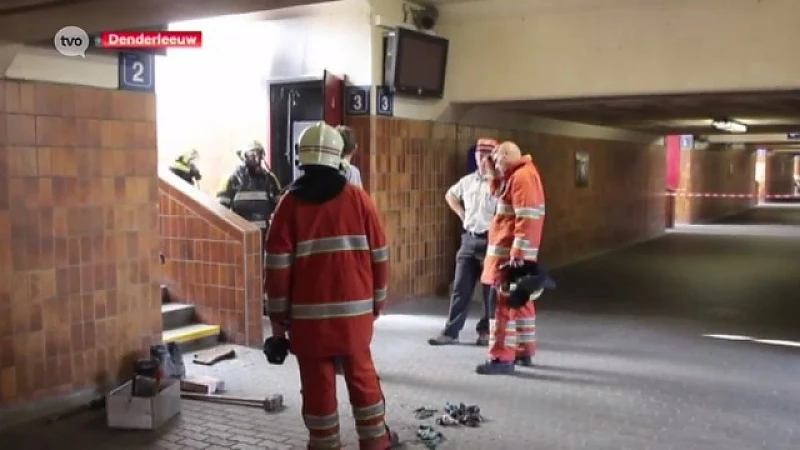 Ontploffing in station Denderleeuw