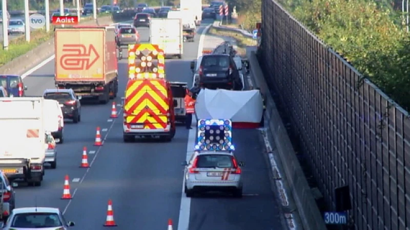 Dodelijk verkeersongeval langs E40 in Aalst