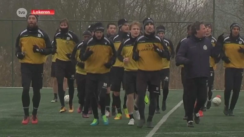 Laatste training Sporting Lokeren voor vertrek op winterstage naar Spanje