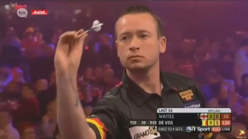 Dartser Geert De Vos uit Aalst plaatst zich voor het eerst voor WK-finale