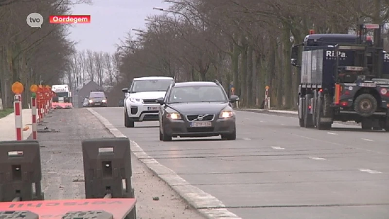 Werken aan N9 in Oordegem hervat