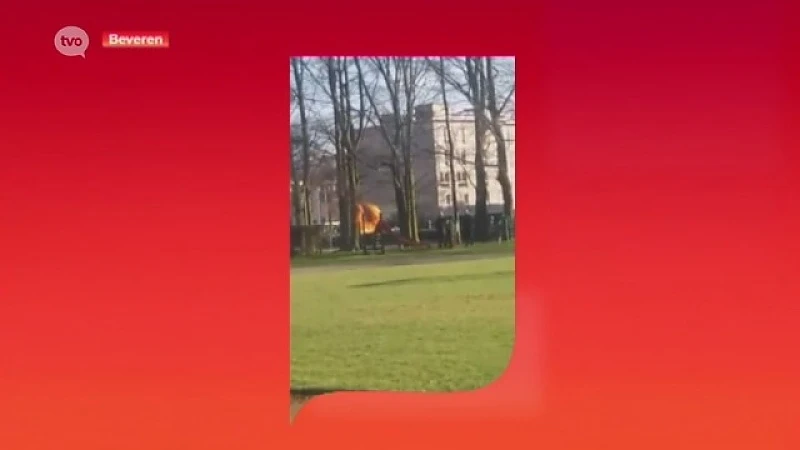 Speeltuig in brand gestoken op oud atletiekterrein in Beveren
