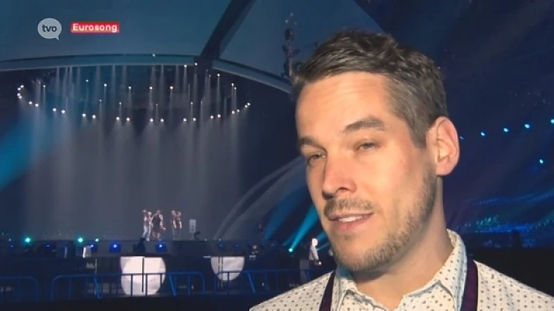 Wim Dehandschutter vanop het Eurosongfestival