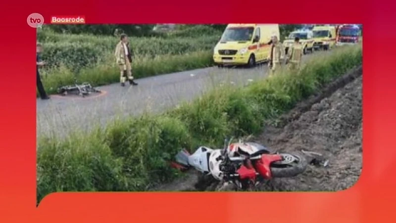 Baasrode: Motorrijder en fietser buiten levensgevaar