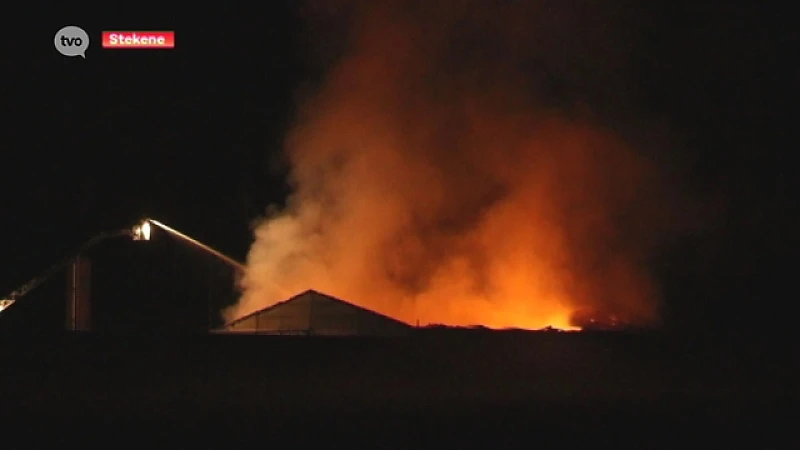 Geen asbest aangetroffen buiten site brandhaard in Koewacht