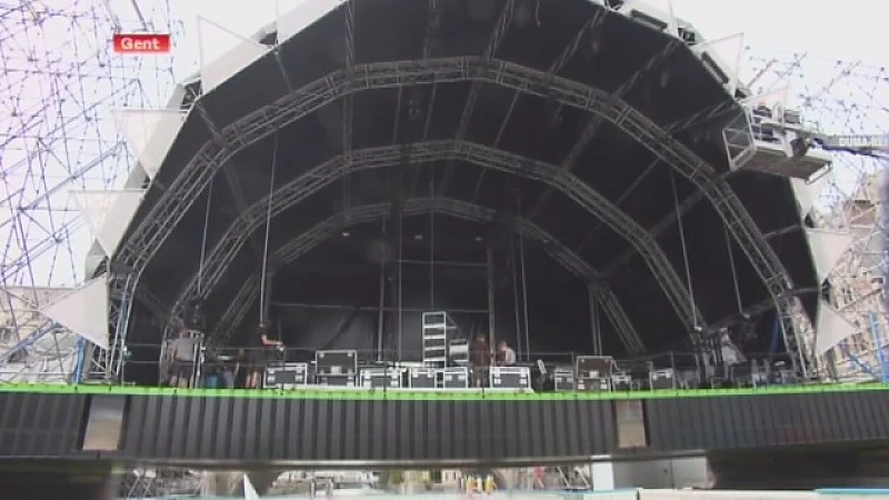 Gentse binnenstad grote bouwwerf in aanloop naar Gentse Feesten