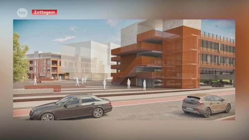 Parkeertoren voor 1.119 wagens achter station in Zottegem