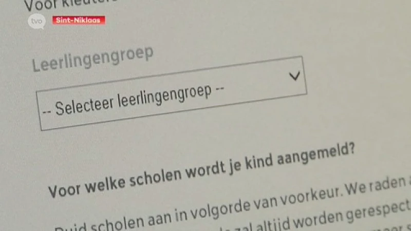 In Sint-Niklaas kan je voortaan je kind online inschrijven op school