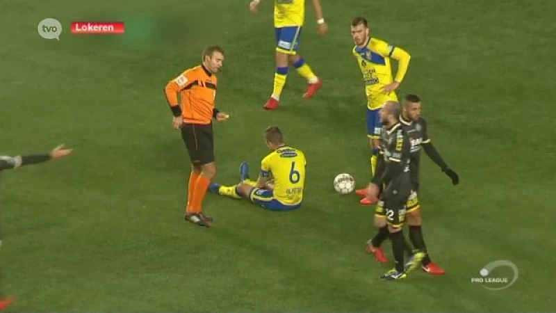 Twee rode kaarten en één puntje voor Lokeren