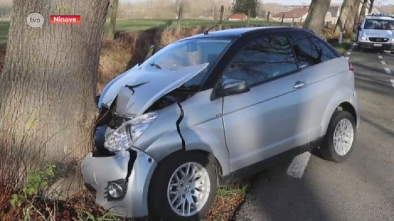 60-jarige vrouw knalt frontaal tegen boom in Ninove