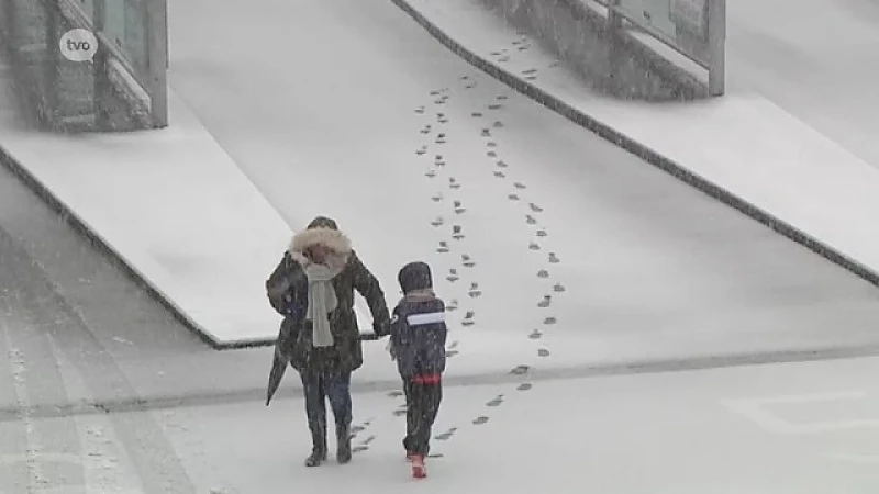 Korte maar hevige sneeuwbui voorbode van een Witte Kerst?