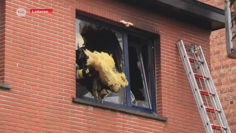 Woning uitgebrand in Lokeren