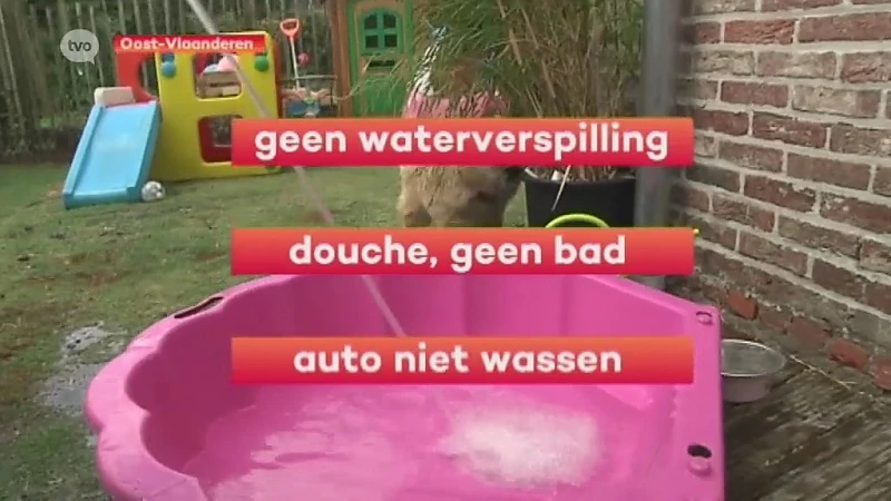 Code geel in Oost-Vlaanderen: Let op uw waterverbruik!