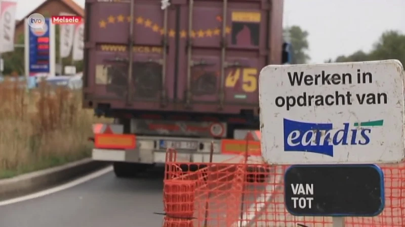 Gaslek veroorzaakt week lang verkeershinder aan Krijgsbaan in Melsele