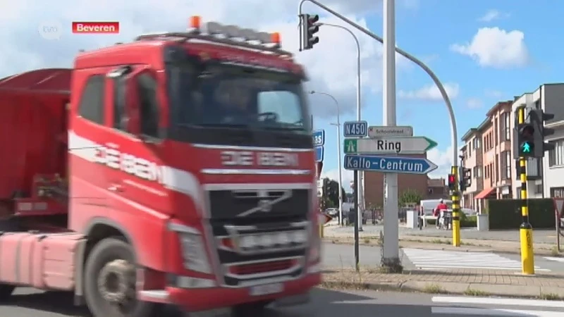 Vrachtwagens blijven doorrijden ondanks tonnagebeperking in Beveren