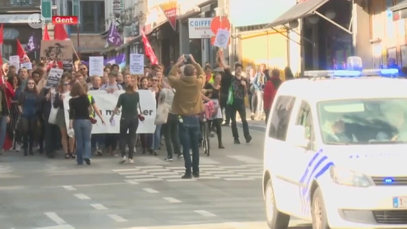 Gentse studenten betogen tegen Schild & Vrienden