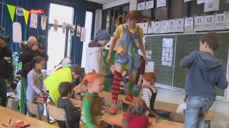 Free Souffriau kruipt in de huid van Pipi Langkous en verrast Gentse school