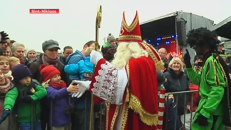 Sinterklaas komt aan in Sint-Niklaas op 14 november