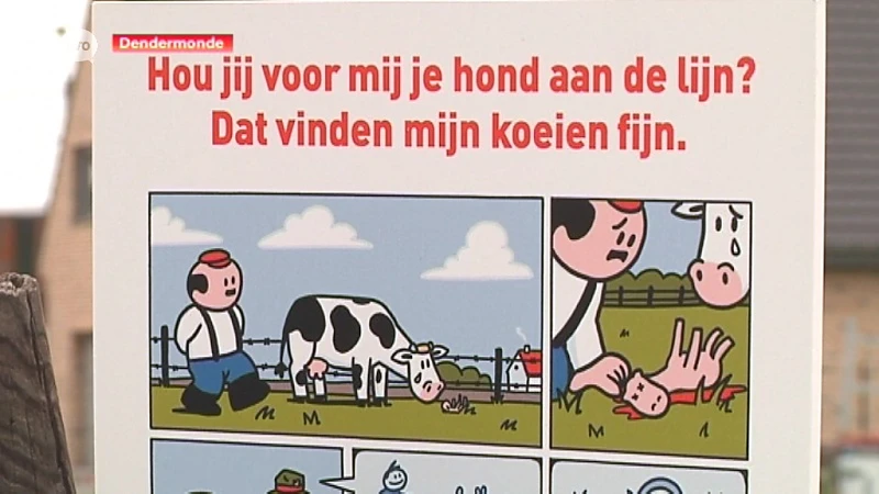 Infoborden moeten hondendrollen van weide te houden