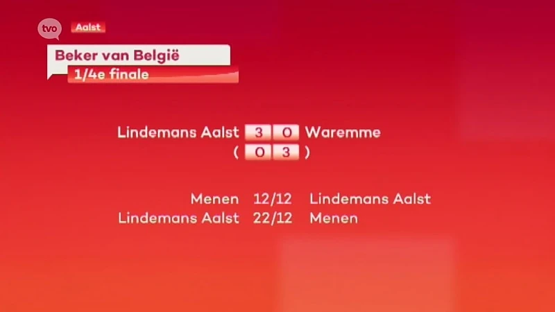 Lindemans Aalst door naar halve finales Beker van België