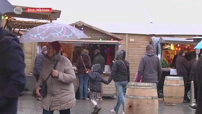 Kerstmarkt Sint-Niklaas valt letterlijk in het water
