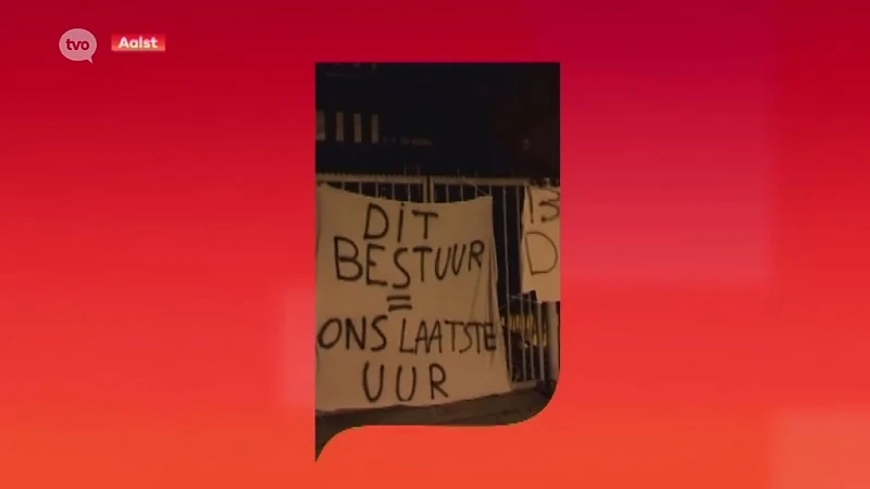 Deel van supporters Eendracht Aalst protesteert tegen gang van zaken bij club
