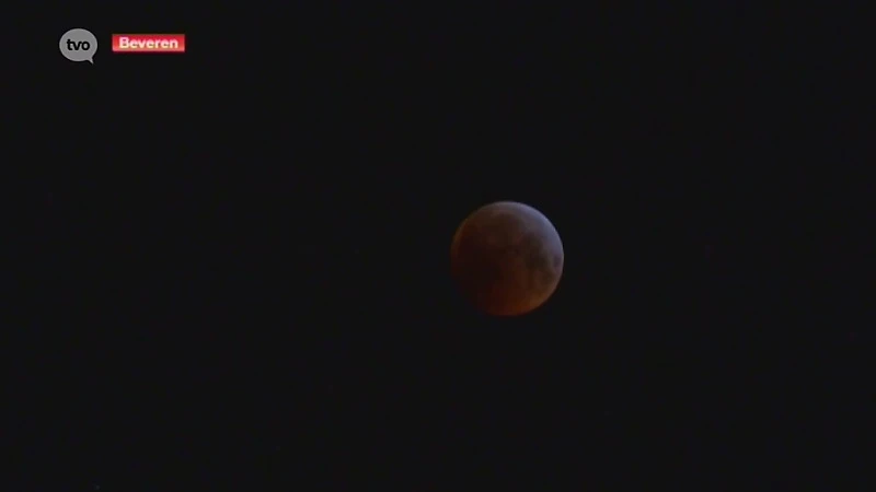 In Beveren was de bloedmaan heel goed zichtbaar