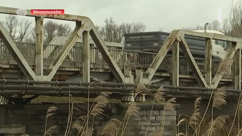 Durmebrug Waasmunster maakt plaats voor fietsveilige hangbrug