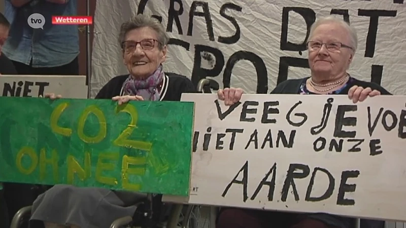 Rusthuisbewoners in Wetteren protesteren voor beter klimaat: "Niet alleen jongeren zijn bezorgd"