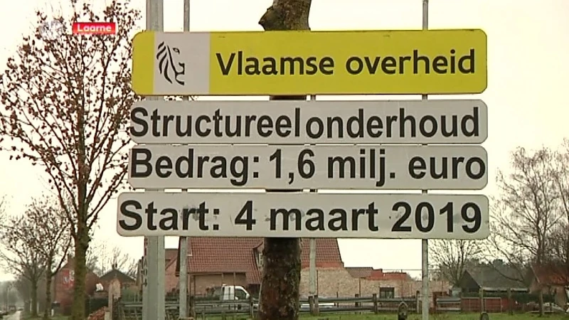 Vanaf maandag wordt er gewerkt op de N445, omrijden via E17