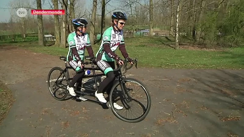 Slechtziende wielertoeriste uit Grembergen zoekt voorrijd(st)er op tandem