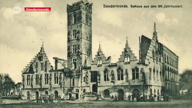 Ook Lakenhalle in Dendermonde was ooit niet meer dan nog een smeulende ruïne