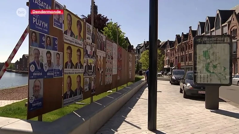 Verkiezingsborden sluiten speeltuin af in Dendermonde