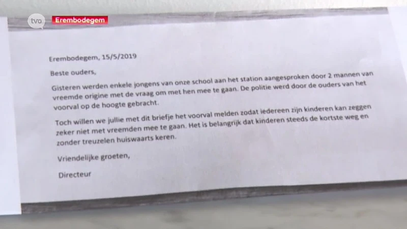 School waarschuwt voor mogelijke kinderlokker in Aalst