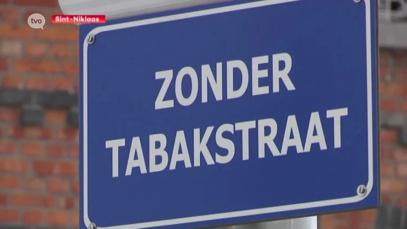 Sint-Niklase Tabakstraat omgedoopt tot 'Zonder Tabakstraat' in strijd tegen roken