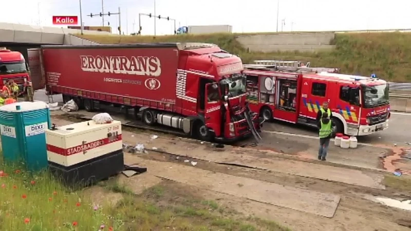 Vrachtwagenchauffeur zwaargewond na zoveelste crash tussen vrachtwagens aan Liefkenshoektunnel