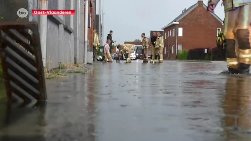 Wateroverlast in regio na doortocht onweer